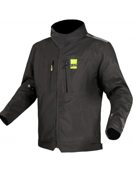 Chaqueta LS2 Titanium Lady | Negro-amarillo fluor