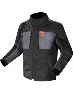 Chaqueta LS2 Titanium | Azul-naranja fluor