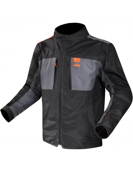Chaqueta LS2 Titanium | Azul-naranja fluor