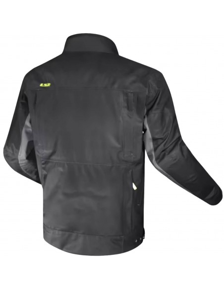 Chaqueta LS2 Titanium | Negro-amarillo fluor