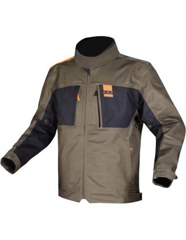 Chaqueta LS2 Titanium | Azul verdoso-naranja fluor