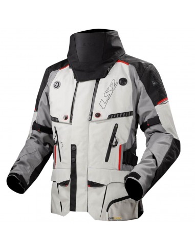 Chaqueta LS2 Apollo | Gris-Negro-Rojo