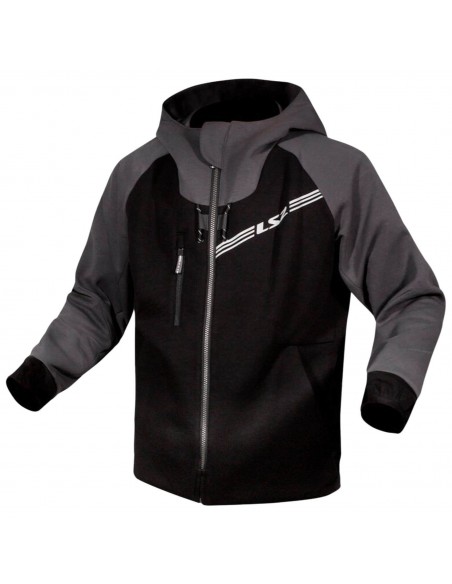 Chaqueta LS2 Throttle | Negro-gris oscuro
