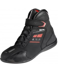 Botas LS2 Garra Waterproof | Negro-rojo