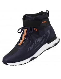 Botas LS2 Acrux | Azul oscuro-naranja fluor