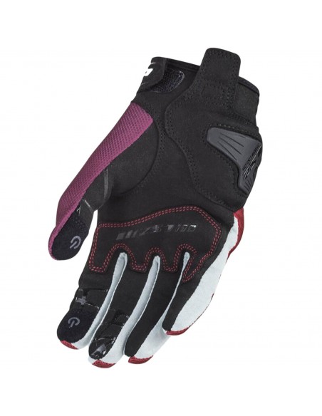 Guantes LS2 Dart 2 Lady | Negro-rojo-gris