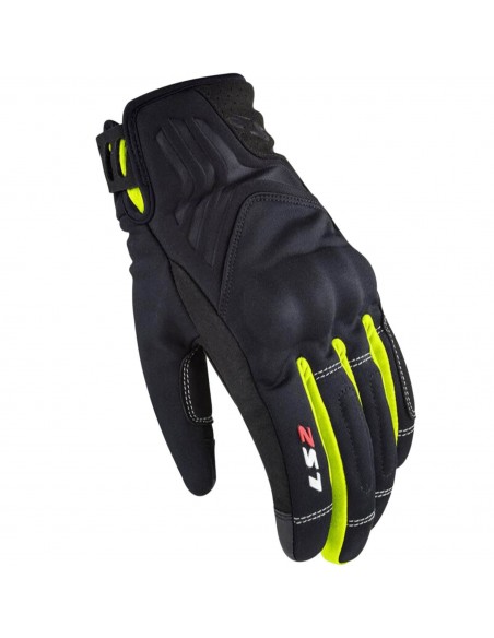 Guantes LS2 Jet 2 Lady | Negro-amarillo fluor