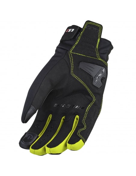 Guantes LS2 Jet 2 Lady | Negro-amarillo fluor