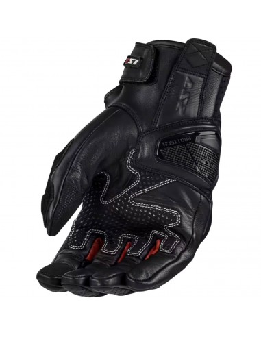 Guantes LS2 Spark 2 Cuero | Negro-rojo