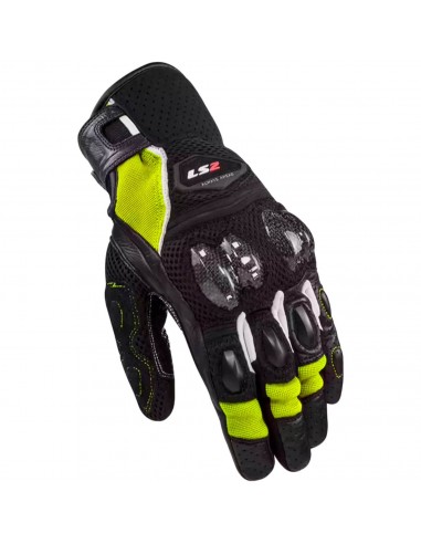 Guantes LS2 Spark 2 Air | Negro-amarillo fluor