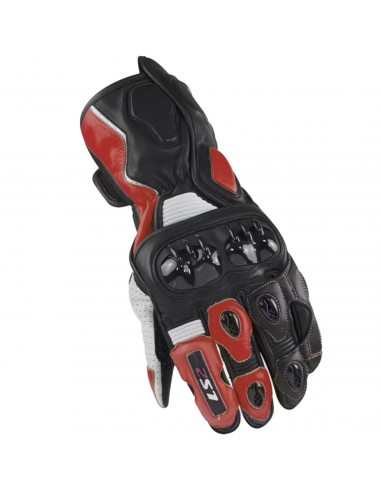 Guantes LS2 Swift Racing | Negro-blanco-rojo