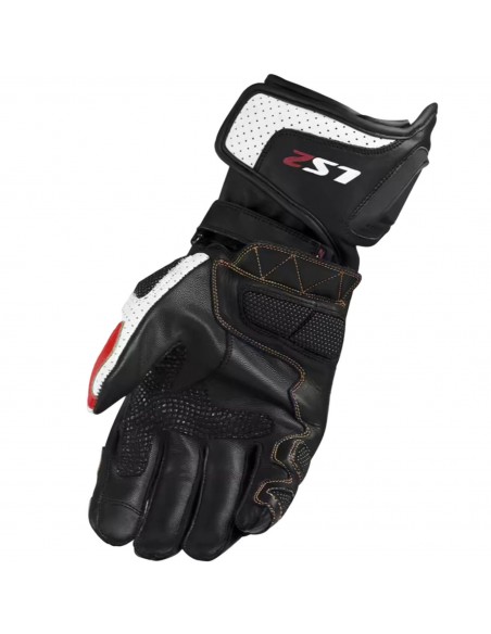 Guantes LS2 Swift Racing | Negro-blanco-rojo