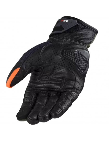 Guantes LS2 Air Raptor | Verde-naranja fluor