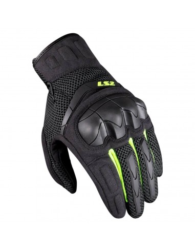 Guantes LS2 Kubra | Negro-amarillo fluor