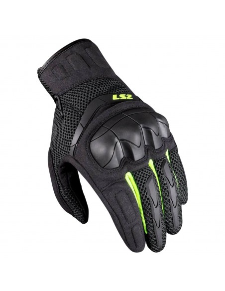 Guantes LS2 Kubra | Negro-amarillo fluor
