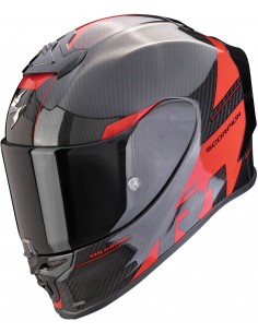 Casco Scorpion Exo-R1 Evo Carbon Air Rally | Negro y rojo