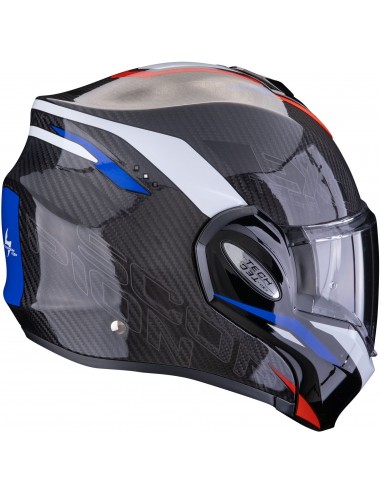 Casco Scorpion Exo-Tech Evo Carbon Rover | Negro-rojo-azul
