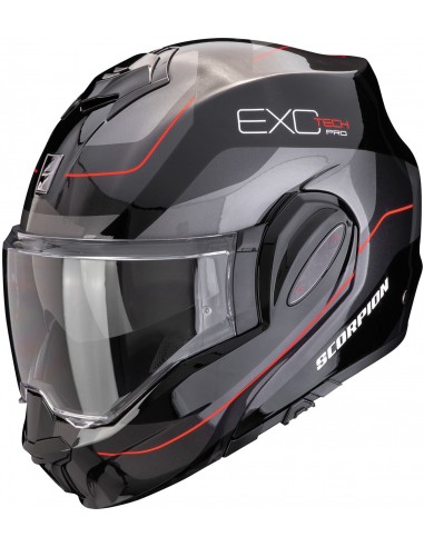 Casco Scorpion Exo-Tech Evo Pro Commuta | Mate-Negro y plata