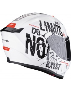 Casco Scorpion EXO-JNR Air Boum | Blanco y negro 2
