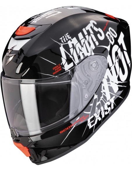 Casco Scorpion EXO-JNR Air Boum | Negro y blanco