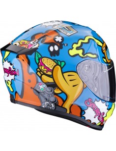 Casco Scorpion EXO-JNR Air Fun | Azul y naranja 2