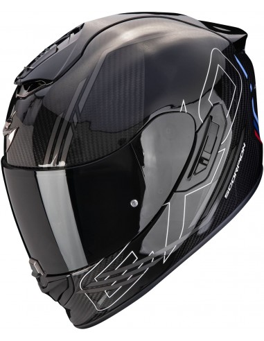 Casco Scorpion Exo-1400 Evo 2 Carbon Air Reika | Negro-plata-azul