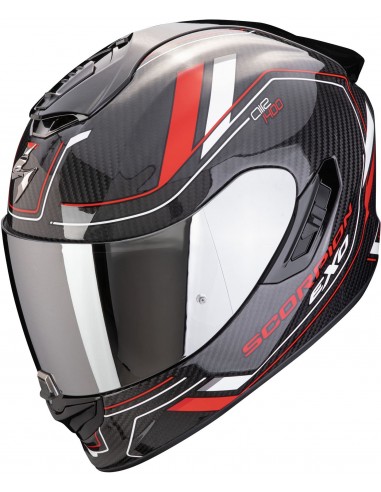 Casco Scorpion Exo-1400 Evo 2 Carbon Air Mirage | Negro-rojo-blanco