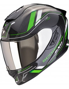 Casco Scorpion Exo-1400 Evo 2 Carbon Air Mirage | Negro y verde