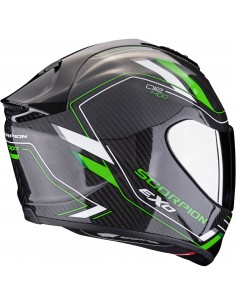 Casco Scorpion Exo-1400 Evo 2 Carbon Air Mirage | Negro y verde 2