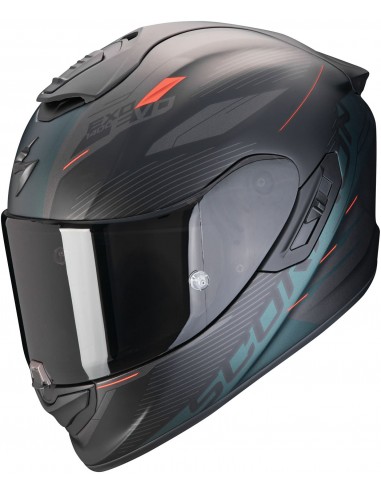 Casco Scorpion Exo-1400 Evo 2 Air Luma | Negro y rojo