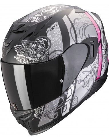 Casco Scorpion Exo-520 Evo Air Fasta | Blanco y azul claro