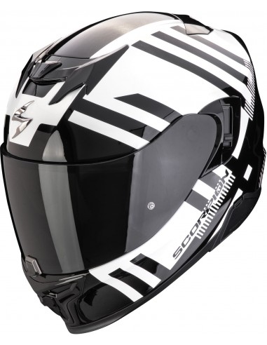 Casco Scorpion Exo-520 Evo Air Banshee | Blanco y negro