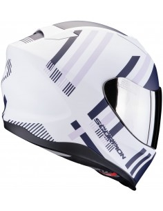 Casco Scorpion Exo-520 Evo Air Banshee Mujer | Mate-Blanco-azul-púrpura 2