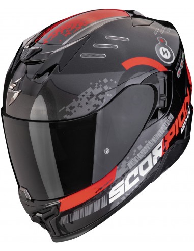 Casco Scorpion Exo-520 Evo Air Titan | Blanco-azul-rojo