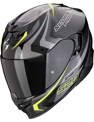 Casco Scorpion Exo-520 Evo Air Terra | Negro-plata-rojo