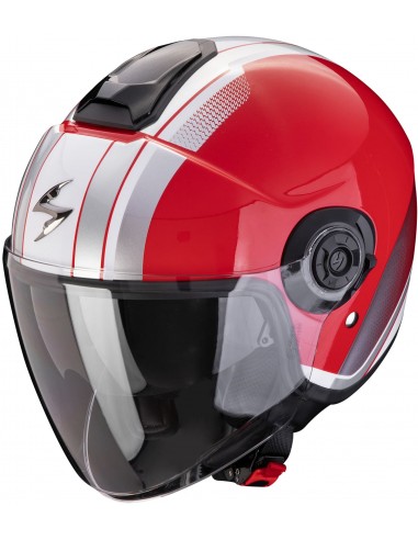 Casco Scorpion Exo-City II Vel | Rojo y blanco