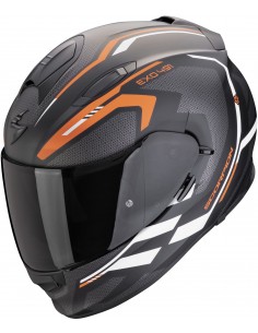 Casco Scorpion Exo-491 Kripta | Mate-Negro-naranja-blanco