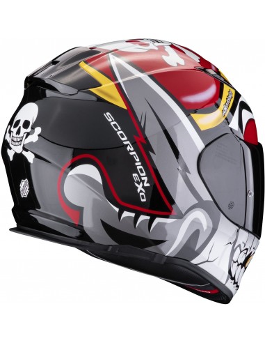 Casco Scorpion Exo-491 Pirate | Rojo
