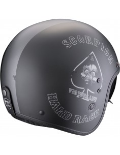 Casco Scorpion Belfast Evo Spade | Mate-Negro y plata 2