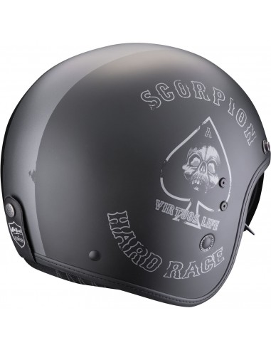 Casco Scorpion Belfast Evo Spade | Mate-Negro y plata