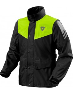 Chaqueta Lluvia Revit Nitric 4 H2O | Negro y amarillo fluor