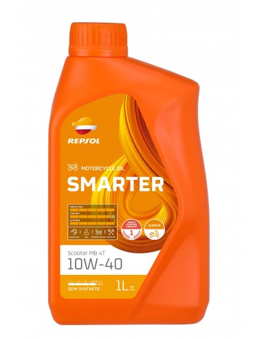 Aceite Repsol Smarter Scooter MB 4T 10W40 1L