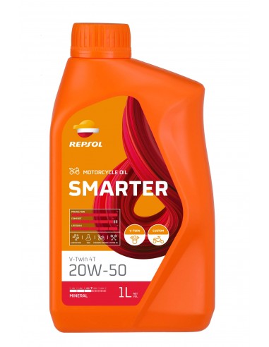 Aceite Repsol Smarter VTWIN 4T 20W50 1L