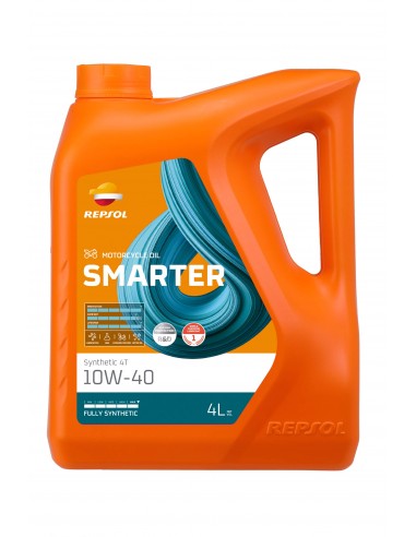 Aceite Repsol Smarter Synthetic 4T 10W40 4L