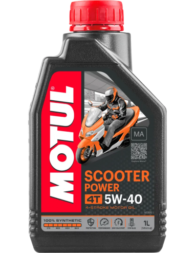 Aceite Motul Scooter Power 4t 5W40 Ma 1l