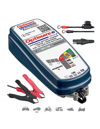 Cargador Baterías Optimate 6 AMPMATIC 6A TM-360