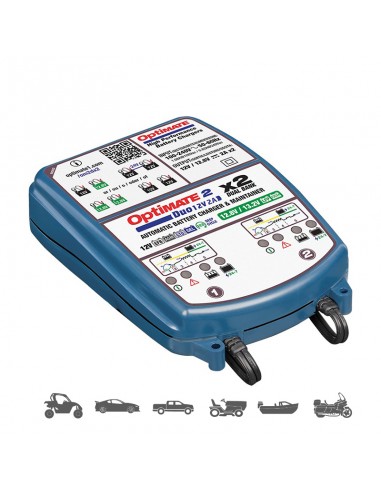 Cargador Optimate 2 Duo x 2 Bank TM-570