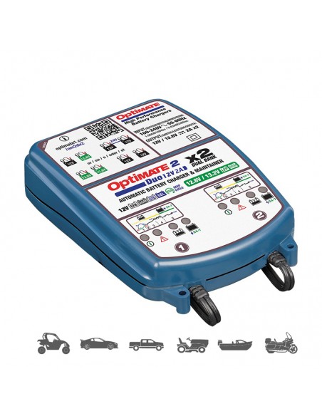 Cargador Optimate 2 Duo x 2 Bank TM-570