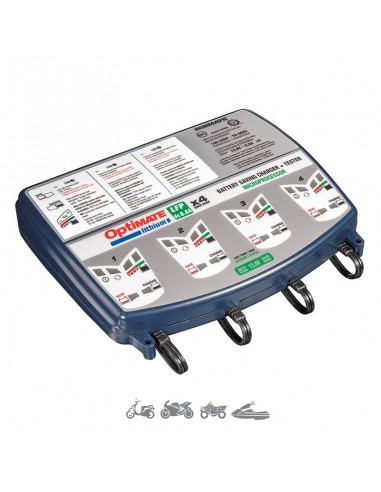 Cargador/Mantenedor de Baterías Optimate Lithium 4S 4 X 0,8A TM-484