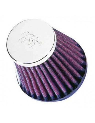 Filtro Potencia K&N Conico Tapa Cromada D. 51mm
